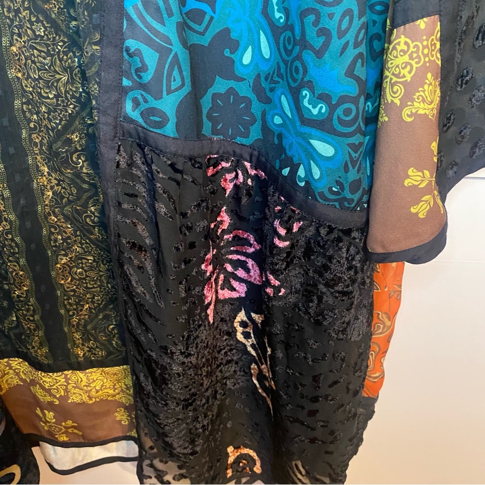 Soft Surroundings Boho Patchwork Tunic Dress With… - image 6